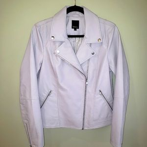 Lilac Faux Leather Jacket size M.